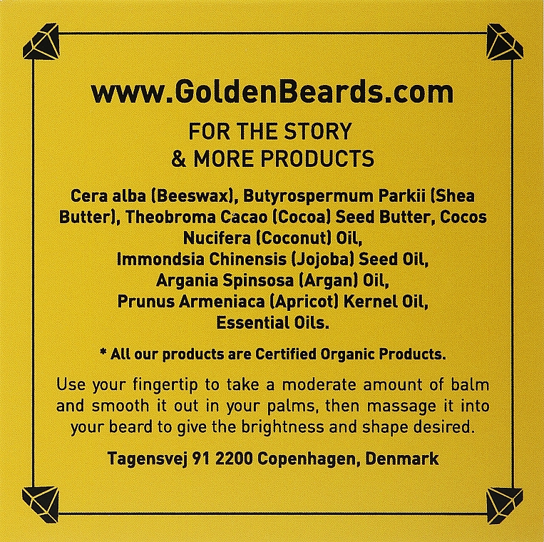Бальзам для бороди "Big Sur" - Golden Beards Beard Balm — фото N6