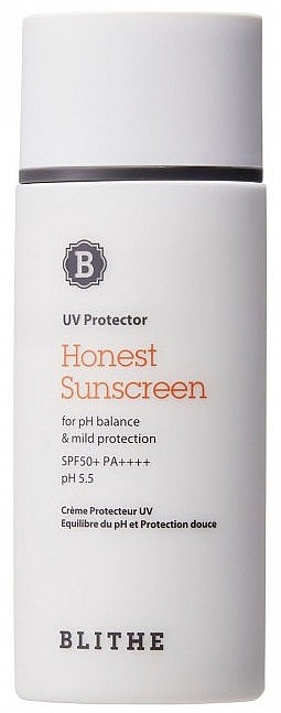 Балансирующий солнцезащитный крем - Blithe Honest Sunscreen SPF 50+ PA++++ — фото N1