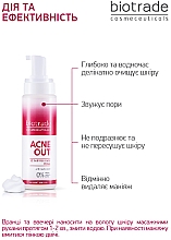 Нежная очищающая пена с молочной кислотой в тревел формате - Biotrade Acne Out Cleansing Face Foam (мини) — фото N4