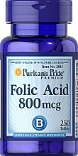 Духи, Парфюмерия, косметика Диетическая добавка "Фолиевая кислота", 800 мг - Puritan's Pride Folic Acid 