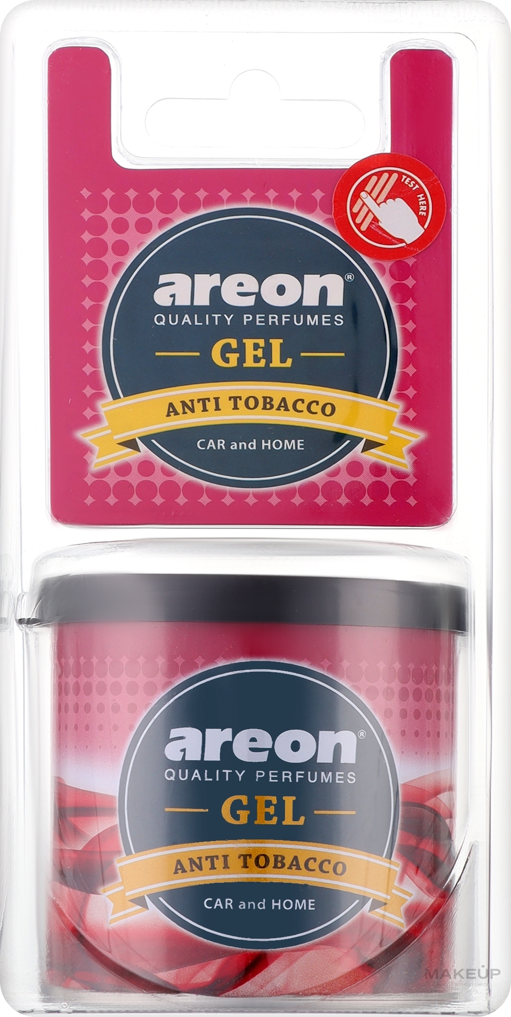 Ароматизированный гель в блистере "Антитабак" - Areon Gel Can Blister Anti Tobacco — фото 80g