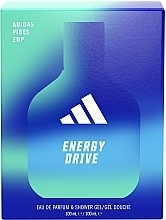 Adidas Vibes Energy Drive - Набір (edp/100ml + sh/gel/100ml) — фото N2