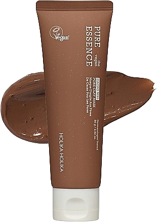 Глиняная маска для лица - Holika Holika Pure Essence The Vegan Cacao Nibs Pore Clay Mask — фото N1