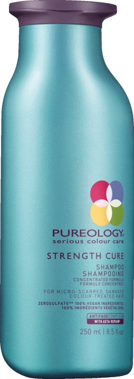 Шампунь для пошкодженого фарбованого волосся - Pureology Strength Cure Shampoo — фото N1