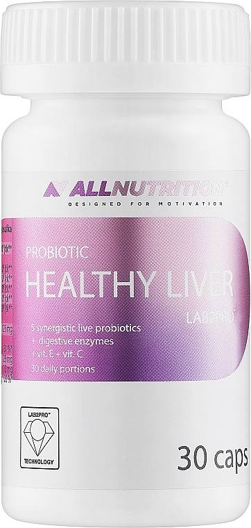 Пищевая добавка пробиотик "Healthy Liver", в капсулах - Allnutrition Probiotic LAB2PRO — фото N1