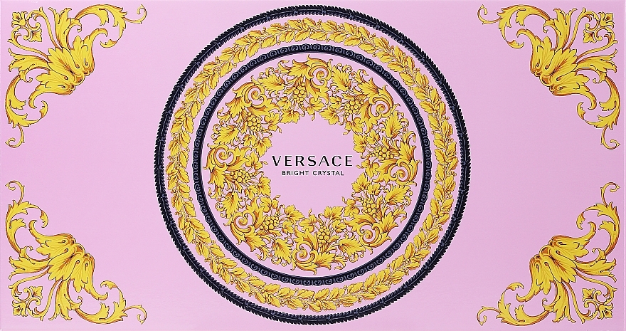 Versace Bright Crystal - Набір (edt/90ml + b/lot100ml + sh/gel/100ml + bag/1pcs) — фото N1