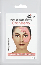 Маска альгинатная классическая порошковая "Клюква" - Mila Mask Peel Off Cranberry Protective & Anti-Ageing — фото N1