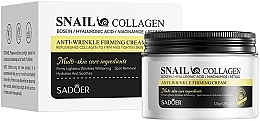 Крем для лица с муцином улитки и коллагеном - Sadoer Snail Collagen Anti-Wrinkle Firming Cream — фото N1