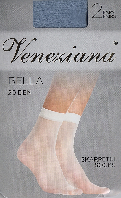 Шкарпетки жіночі "Bella" 20 Den, grafitto - Veneziana — фото N1