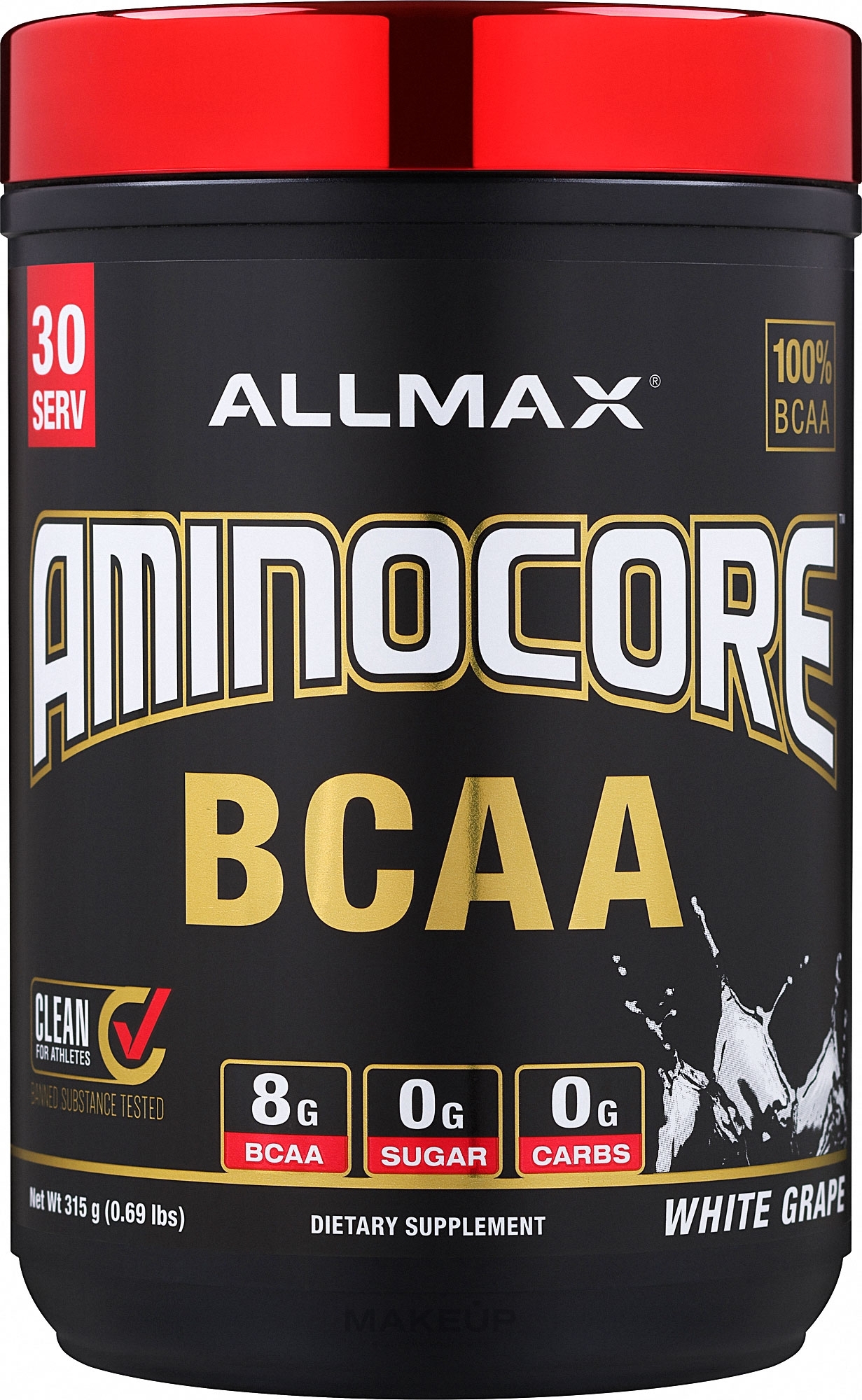 ВСАА с витаминами, белый виноград - AllMax Nutrition Aminocore BCAA  — фото 315g