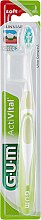 Зубна щітка "Activital", м'яка, салатова - G.U.M Soft Ultra Compact Toothbrush — фото N1