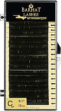 Парфумерія, косметика Накладні вії C 0,10 мм (12 мм), 20 ліній - Barhat Lashes
