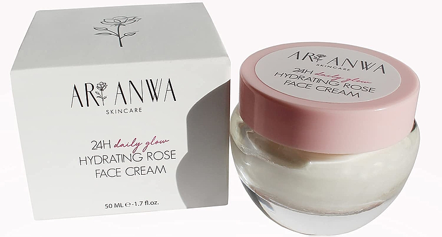 Крем для лица - ARI ANWA Skincare 24H Daily Glow Rose Face Cream — фото N1