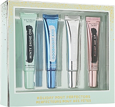 Духи, Парфюмерия, косметика Набор - Victoria`s Secret Holiday Pout Perfectors Lip Set (lip/gloss/9.6g + lip/mask/9.6g + lip/plump/2x9.6g)