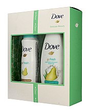 Парфумерія, косметика Набір - Dove Delicate Beauty Go Fresh (sh/gel/250ml + deo/150ml)