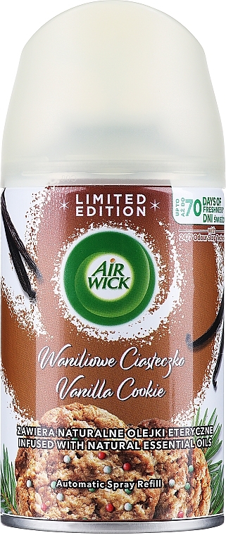 Сменный баллон к освежителю воздуха "Теплая ваниль" - Air Wick Freshmatic Life Warm Vanilla — фото N1