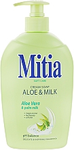 Крем-мыло "Алоэ вера и молоко пальмы" - Mitia Aloe & Milk Cream Soap — фото N1