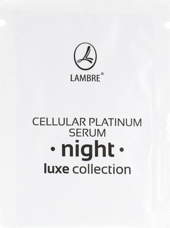 Ночная сыворотка для лица - Lambre Luxe Collection Cellular Platinum (пробник)