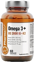 Харчова добавка "Omega 3 + D3 2000 IU + K2" - Pharmovit — фото N1