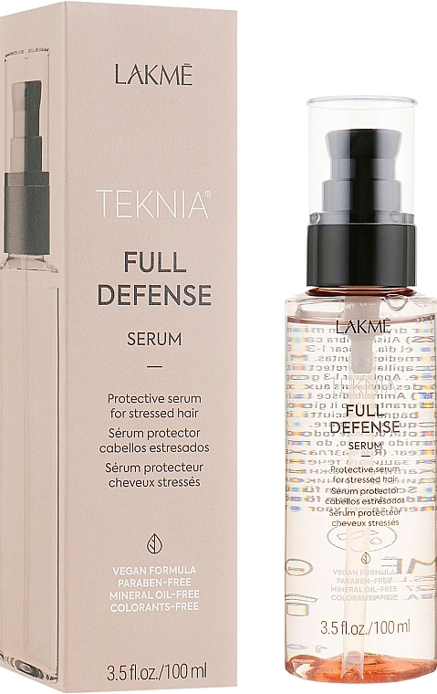 УЦЕНКА Сыворотка для комплексной защиты волос - Lakme Teknia Full Defense Serum * — фото N2