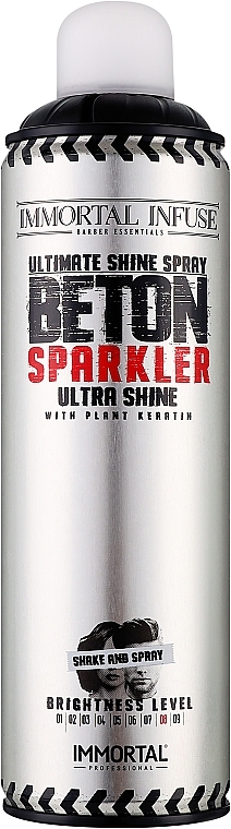 Спрей для максимального блиску волосся - Immortal Infuse Beton Sparkler Ultimate Shine Spray — фото N1