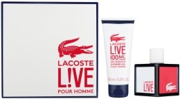 Парфумерія, косметика Lacoste Live - Набір (edt/100ml + sh/gel/100ml)