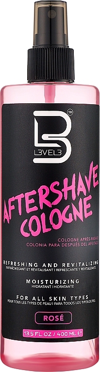 Одеколон после бритья - Level3 Aftershave Cologne Rose — фото N2