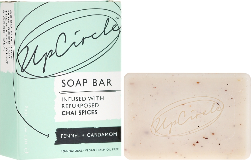 Мило "Фенхель і кардамон" - UpCircle Fennel + Cardamom Chai Soap Bar — фото N1