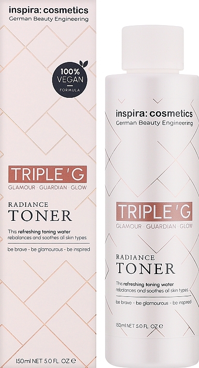 Освежающий тоник для лица - Inspira:cosmetics Triple G Radiance Toner — фото N2