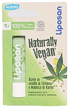 Парфумерія, косметика Бальзам для губ - Liposan Naturally Vegan Hemp Seed Oil & Shea Butter Lip Balm