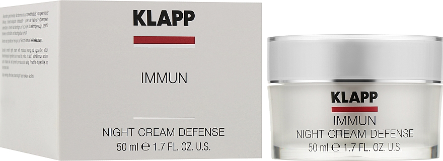 Крем для интенсивного ночного ухода - Klapp Immun Night Cream Defense — фото N2