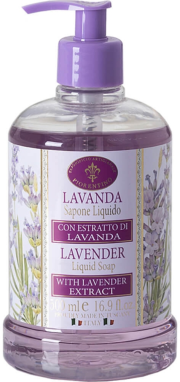 Рідке мило "Лаванда" - Saponificio Artigianale Fiorentino Lavender Liquid Soap — фото N1