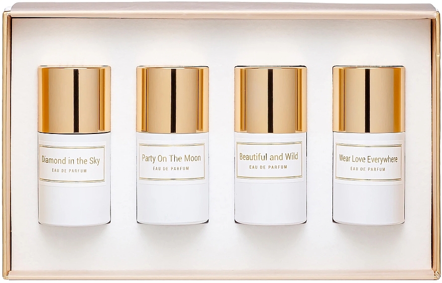 Haute Fragrance Company Travel Kit Set White - Парфюмерный набор (4x15ml) — фото N1