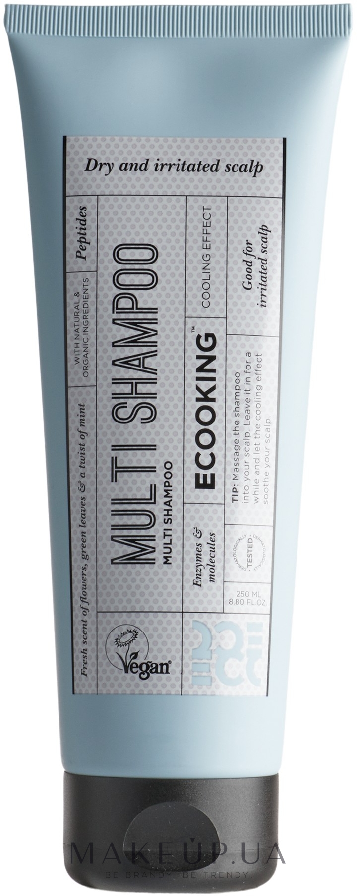 Шампунь для чувствительной кожи головы - Ecooking Multi Shampoo — фото 250ml