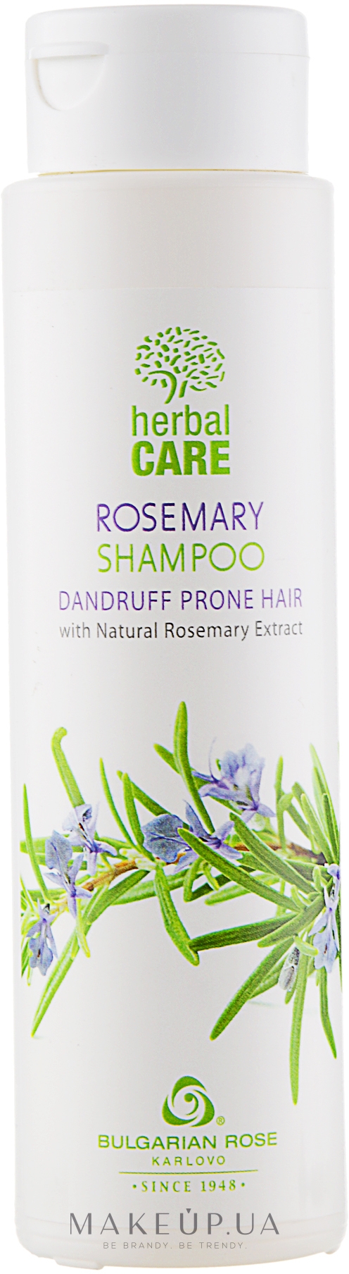 Шампунь з екстрактом розмарину для волосся, схильного до лупи - Bulgarska Rosa Herbal Care Rosemary Shampoo — фото 250ml