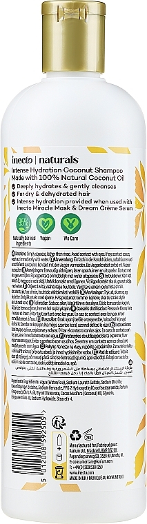 Питательный шампунь для волос с маслом кокоса - Inecto Naturals Coconut Shampoo — фото N2