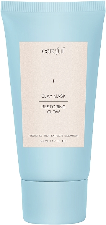 Детокс маска з пребіотиками та екзотичними екстрактами - Careful Cosmetic Clay Mask Restoring Glow — фото N1
