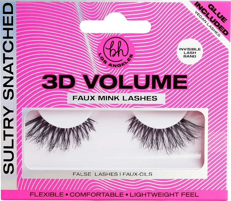 Накладные ресницы - BH Cosmetics 3D Volume Faux Mink Lashes Sultry Snatched — фото N1