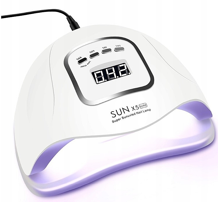Світлодіодна УФ-лампа для нігтів, біла - Sun X5 MAX 80 W UV/LED — фото N1