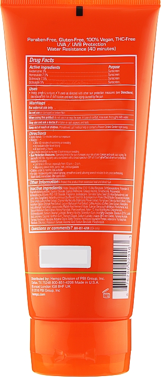 Молочко солнцезащитное SPF30 для тела с бронзантом темного оттенка "Юдзу и Карамбола" - Hempz Yuzu And Starfruit Touch of Summer for Medium Skin Tones SPF30 — фото N2