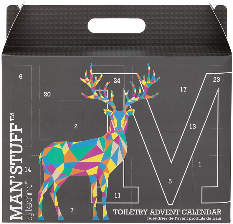 Набор "Адвент-календарь", 24 продукта - Man'Stuff Toiletry Advent Calendar — фото N1