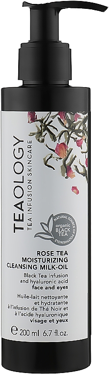 Очищувальне молочко на основі екстракту чаю троянди - Teaology Rose Tea Moisturizing Cleansing Milk-Oil — фото N3