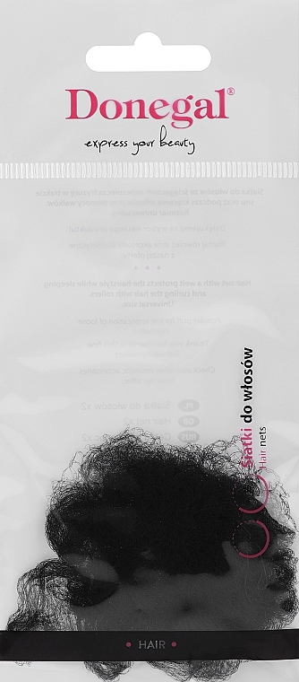 Сіточка для волосся, 5904, чорна - Donegal — фото N1