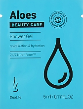 Парфумерія, косметика Гель для душу з алое  - DuoLife Aloes Beauty Care Shower Gel (пробник)