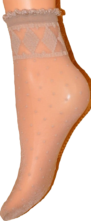 Женские фантазийные носки "Monica", nudo - Veneziana — фото N1
