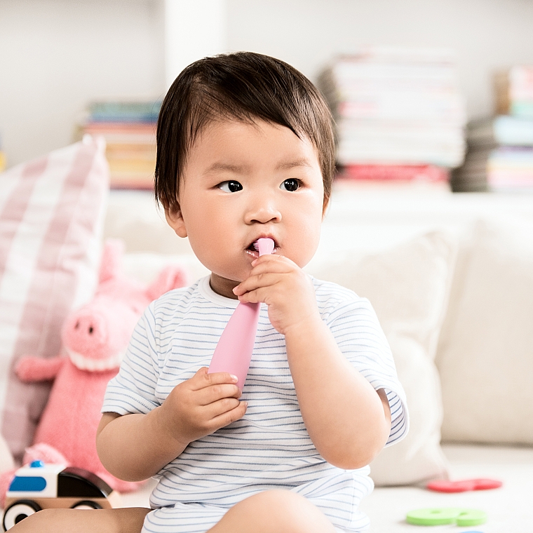 Дитяча електрична зубна щітка - Foreo Issa mikro Baby Electric Toothbrush, Pearl Pink — фото N4