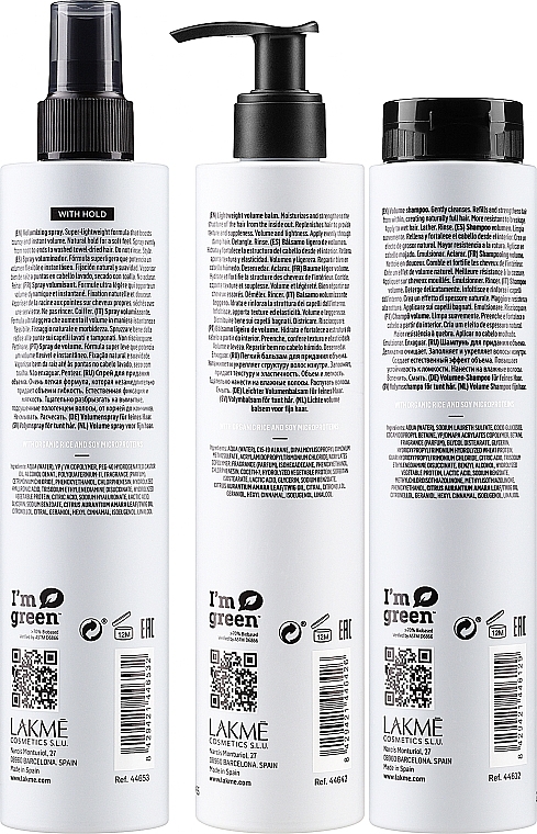 Набор - Lakme Teknia Retail Pack Body Maker (shm/300ml + balm/300ml + spray/300ml) — фото N3