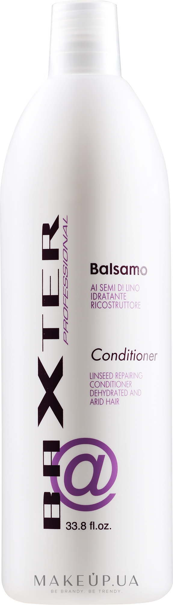 Бальзам-кондиціонер - Baxter Advanced Professional Hair Care Linseed Oil Conditioner — фото 1000ml