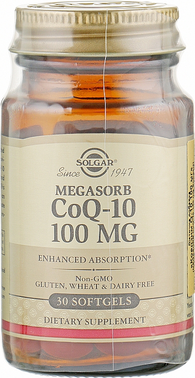 Харчова добавка "Коензим Q10 100 мг", капсули - Solgar — фото N1