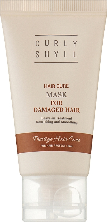Термозащитная маска для поврежденных волос - Curly Shyll Hair Cure Mask (мини) — фото N1